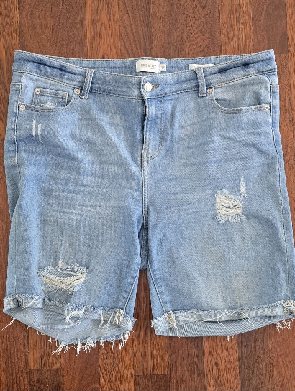 True Craft Jean Bermuda Shorts Size 18W
